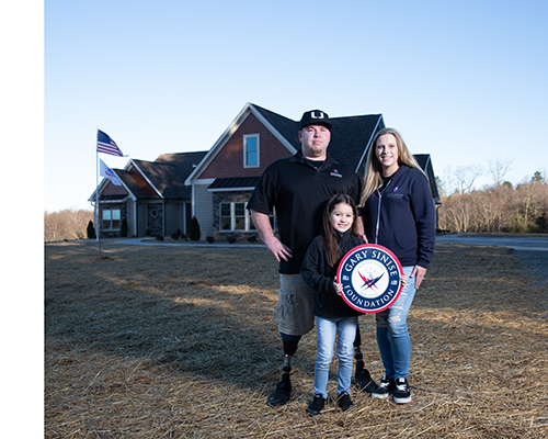 GSF RISE home dedication for Tyler Jeffries in Stanfield, North Carolina on January 10, 2019.
